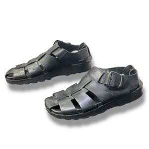 🖤 G.H. Bass Men’s Leather‎ Fisherman Sandals – Black – Size 7